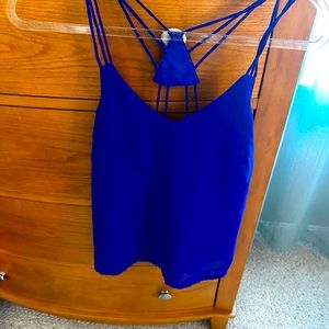 Charlotte Russe spaghetti strap camisole, cobalt blue, women’s size S, worn Once